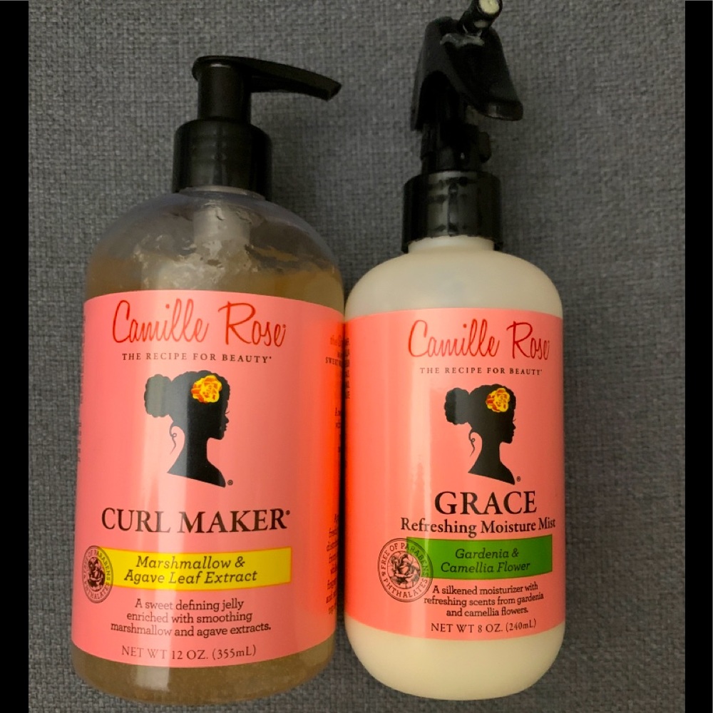 Preowned Camille Rose Curl Maker (almost full) Grace Refresher (3/4+ full)